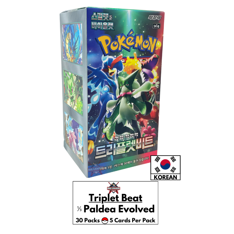 pokemon triplet beat booster box cdn/shop/files/Pokemon_Triplet_Be and Quaxly in the first subset for the Scarlet Pokemon SV1a Triplet Beat Korean