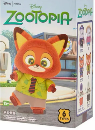 MINISO Zootopia Vinyl Plush Pendant Blind Box | Big League Cards