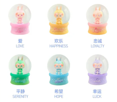 POP MART Big into Energy クリスタルボール　labubu Popmart x THE MONSTERS Labubu Big Into Energy SERIES Crystal